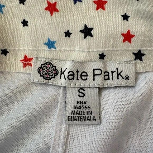 Kate Park Patriotic USA 4th of July America Red White Blue Star Skirt Skor - Picture 4 of 8